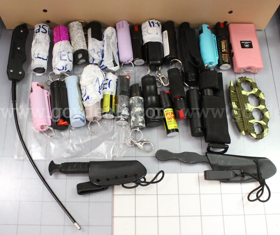 Approximately 4 lbs. of Assorted Self Defense Items, #36005