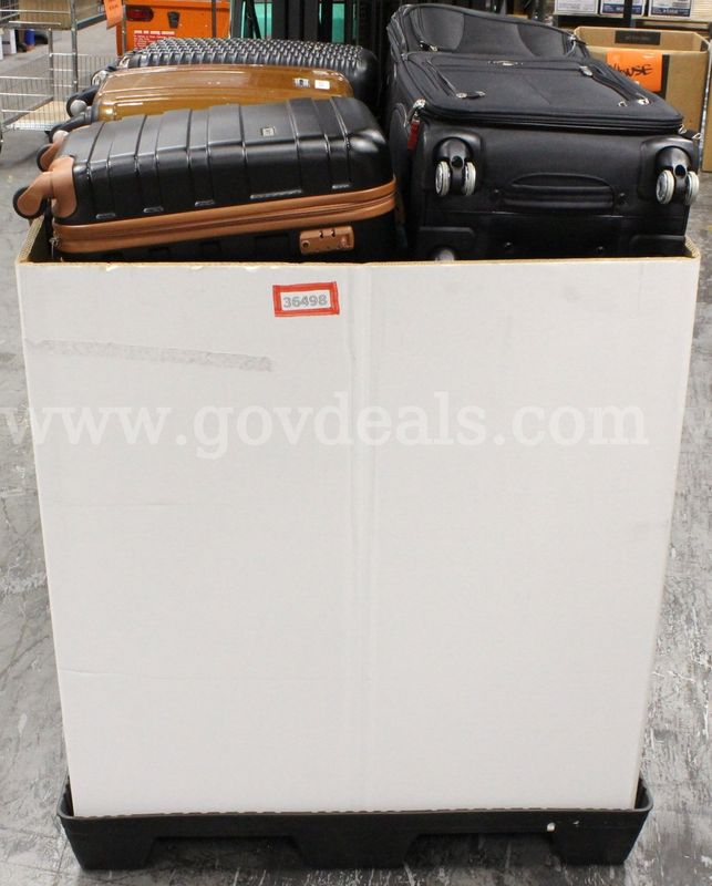 1 Tri-Wall of Asst. Empty Luggage #36498, **PICK UP ONLY** **TRI-WALL NOT INCLUDED**