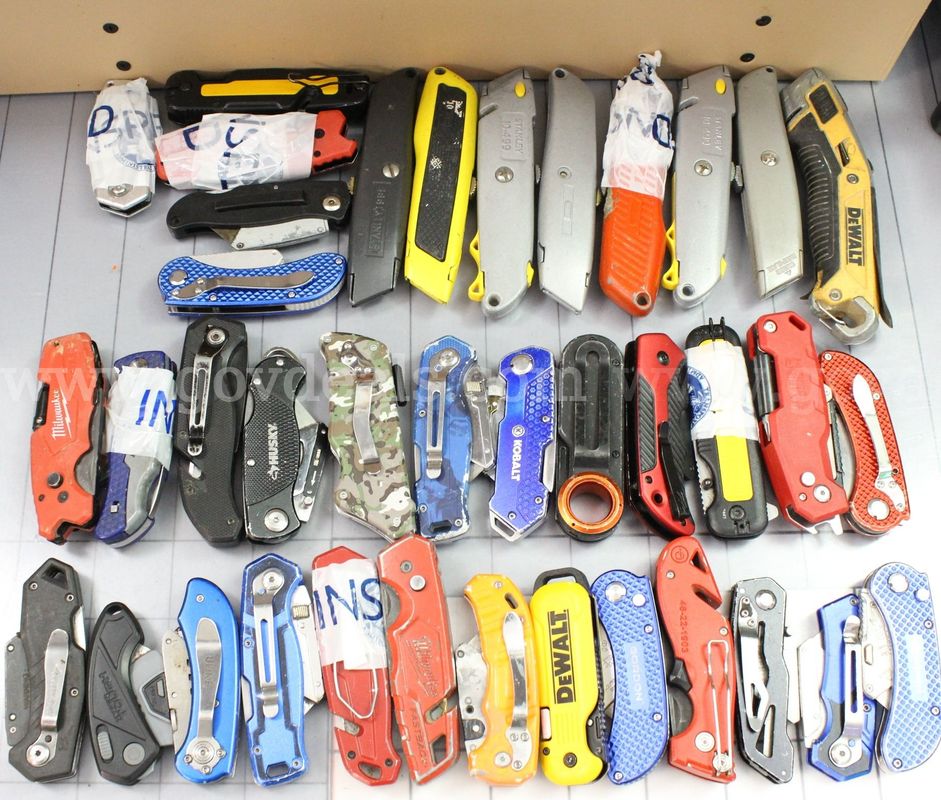 Approximately 11 lbs. of Assorted Box Cutters/etc., #36486