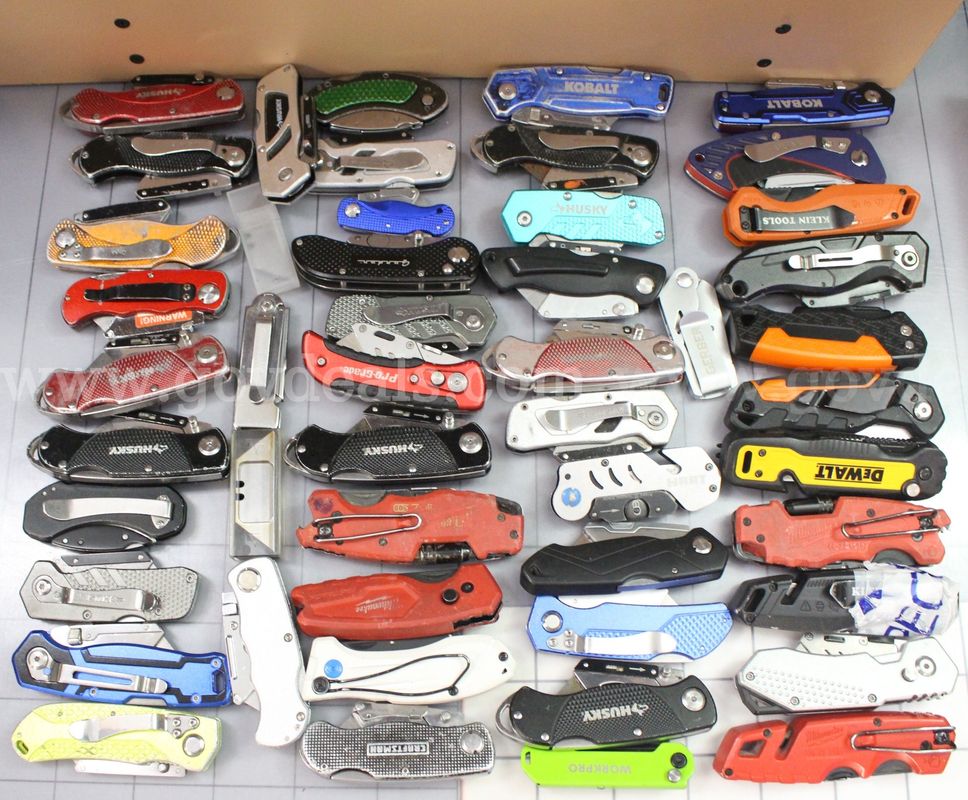Approximately 11 lbs. of Assorted Box Cutters/etc., #35827