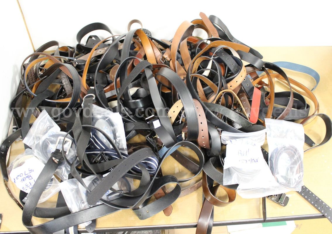 1 Box of Assorted Belts/etc., #36579, **PICK UP ONLY**