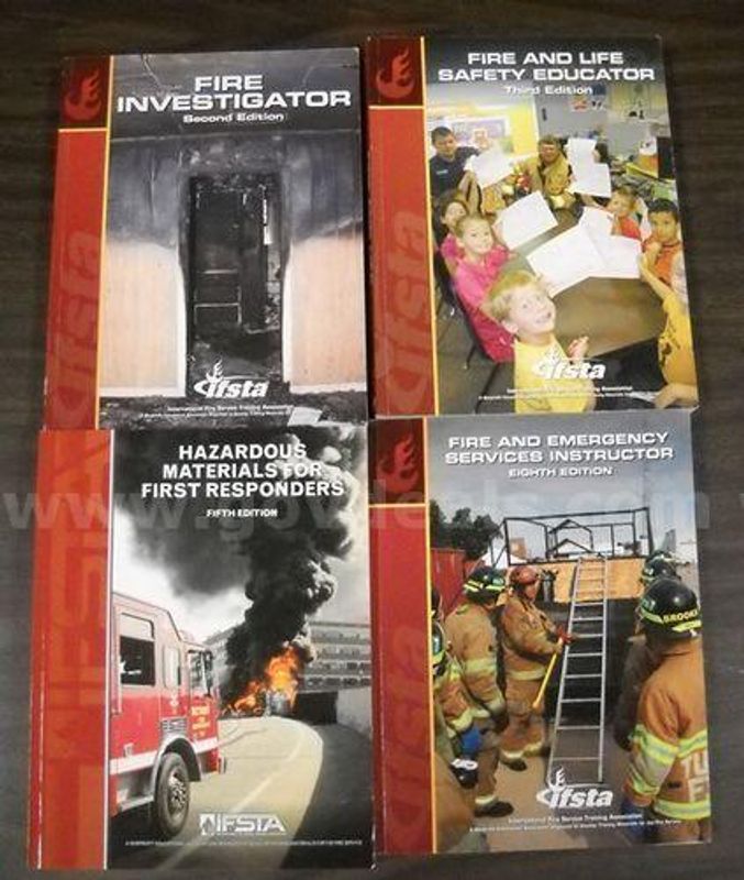 252 Firefighting textbooks and CDs (222487 NM)