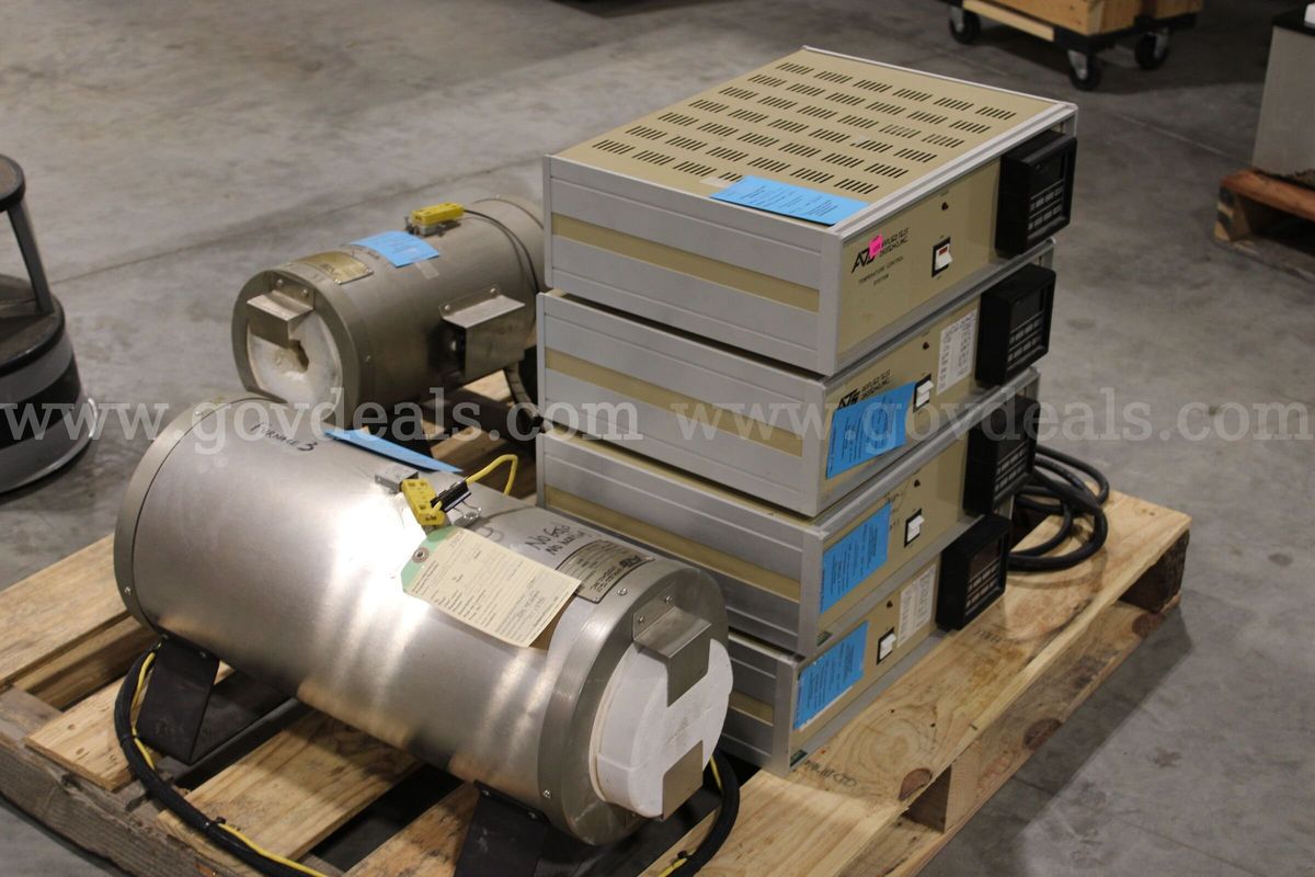 (2)ATS Lab Furnaces for Parts/Repair with (4)ATS Temperature Controllers