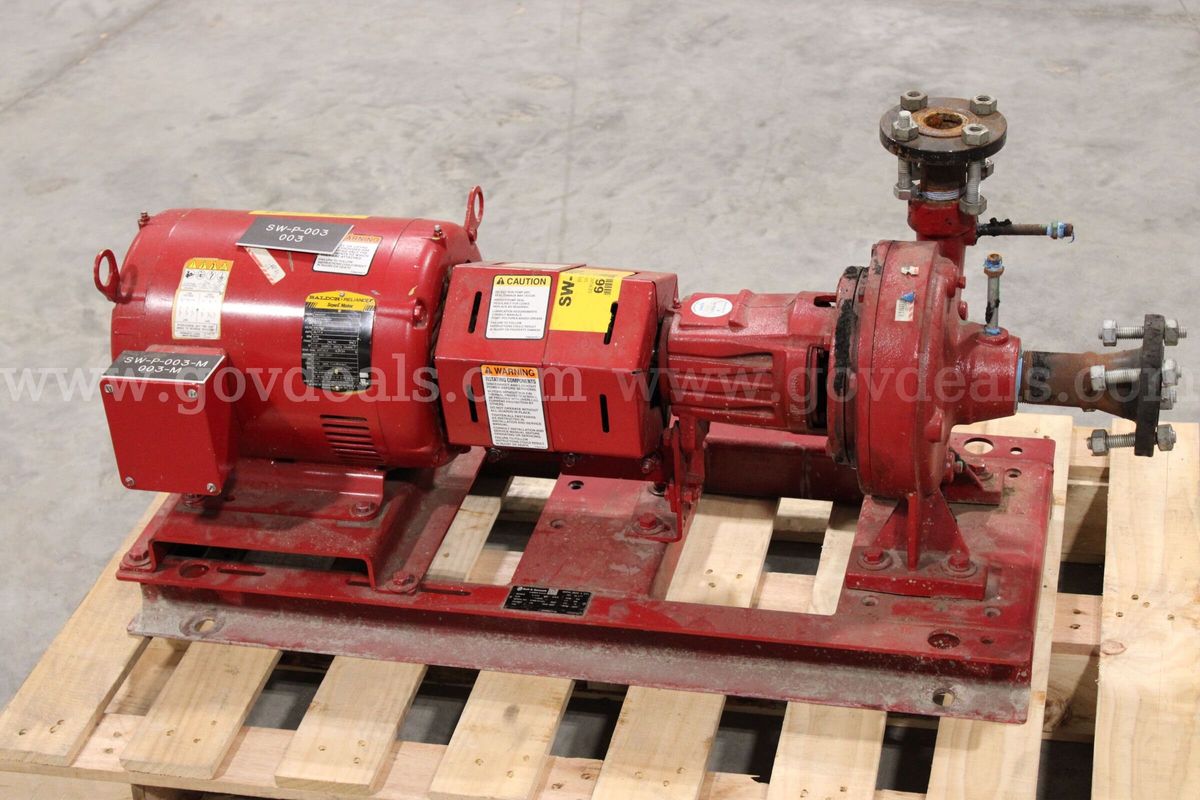 Bell & Gossett Pump with 15HP Motor (Lot A)