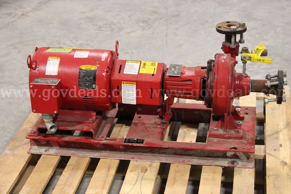 Bell & Gossett Pump with 15HP Motor (Lot B)
