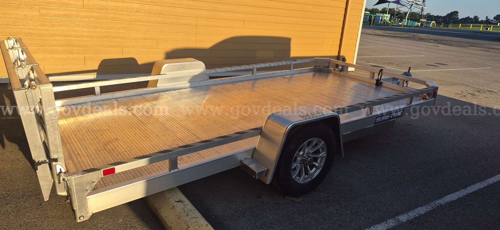 2023 Sure Trac Alum 7x14 Low Side Trailer