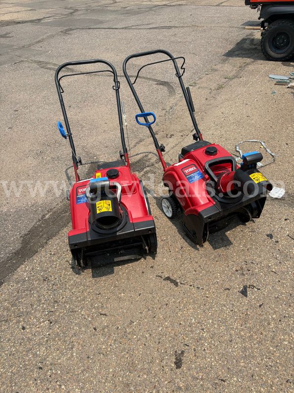 A Lot of 2-TORO Power Clear 518ZE  Snow Blowers' Condition Unknown