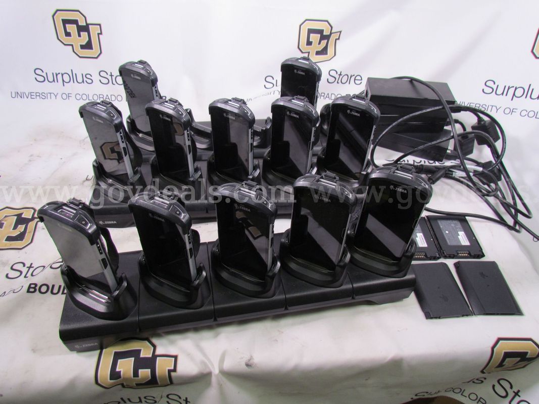 Lot of 12 Zebra TC510K Handheld Scanners with Chargers