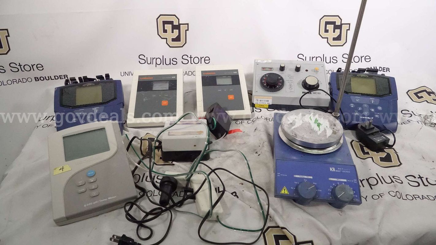 Lot of Meters, Beckman, SympHony, Zeiss, IKA Werke, Drummond Scientific, Corning, PH Meter