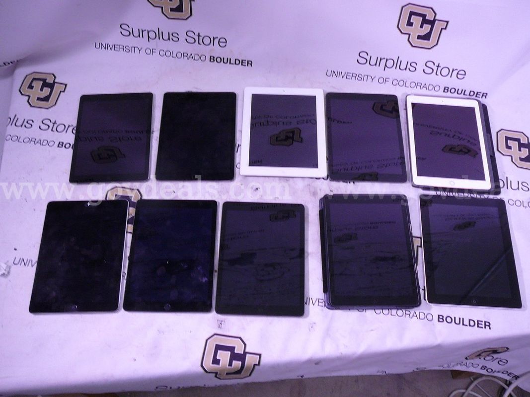 Lot of 10 Assorted Apple iPad Tablets (Apple ID Locked)