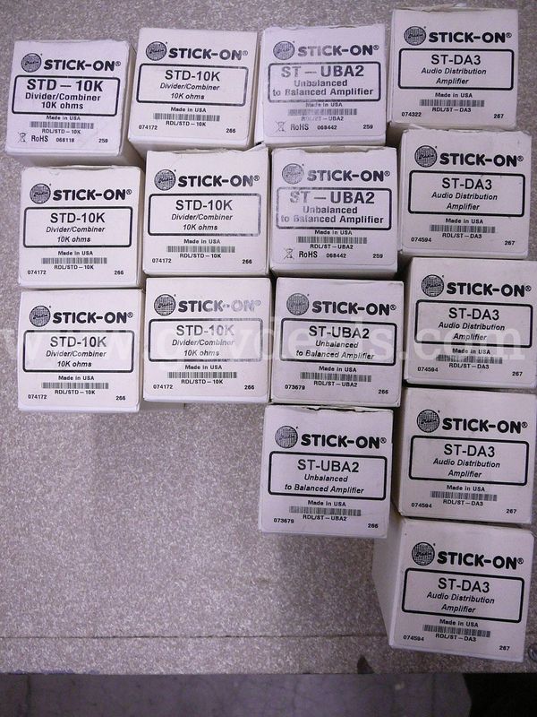 Lot of 15 Stick-On A/V Components