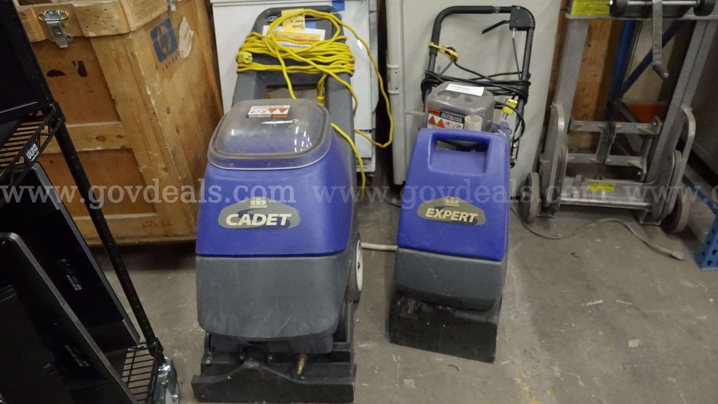 Windsor Cadet, Windsor Expert, Two Carpet Extractors