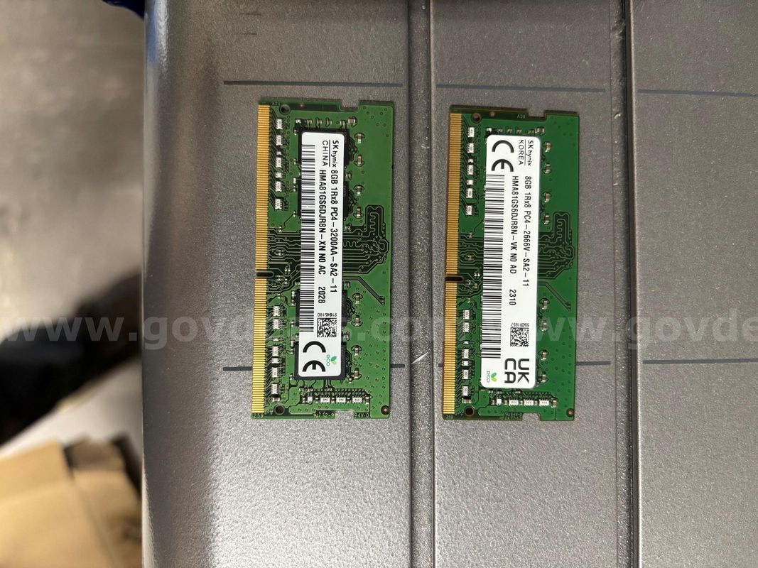 8GB RAM modules- Sold As-IS