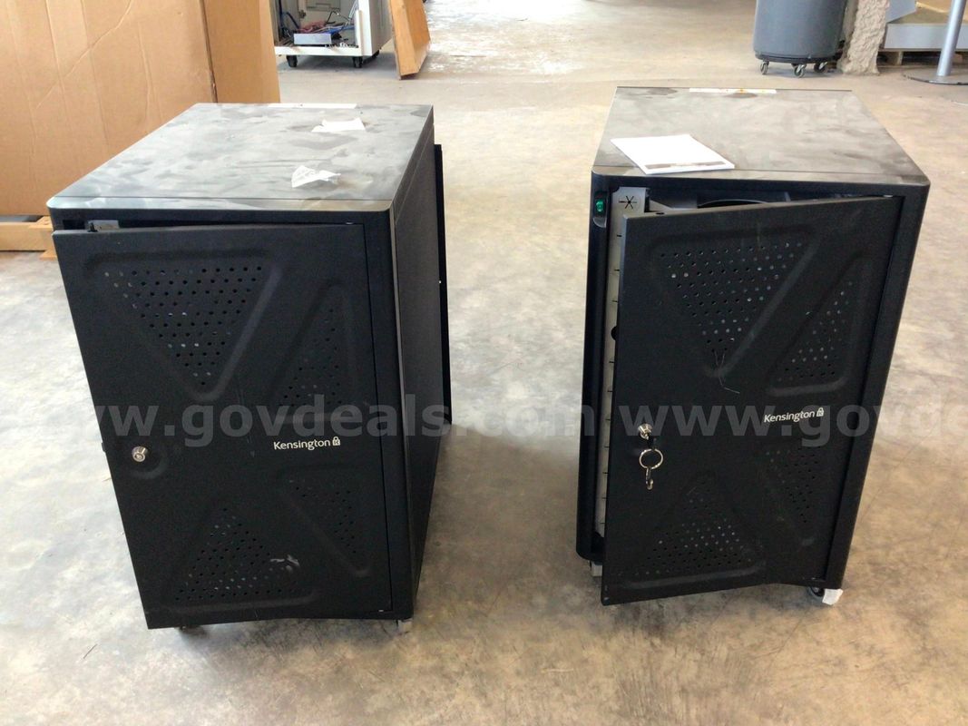 Lot of 2 Kensington AC12 12-Bay Security Charging Cabinets