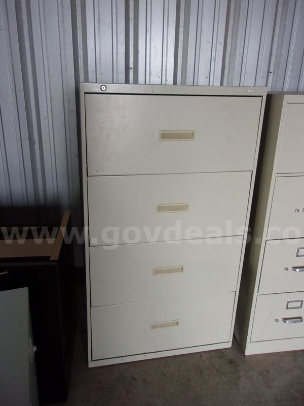 Metal File Cabinets, Miscellaneous Sizes-Lot of 4
