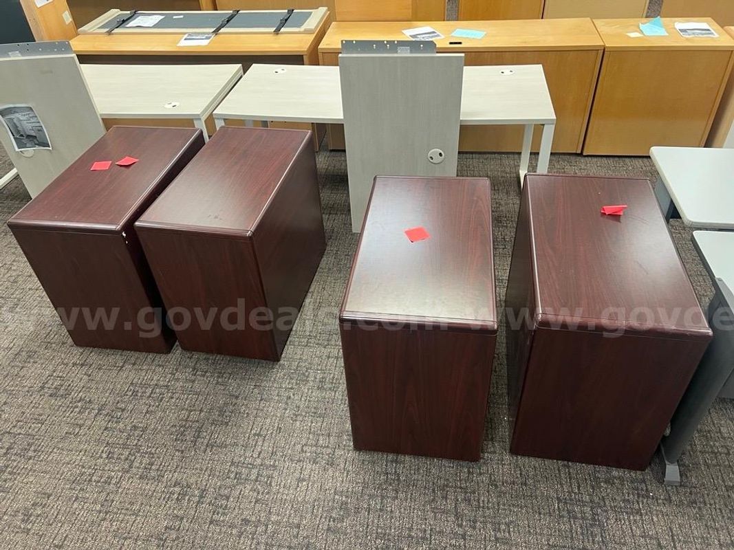 Wooden 2-Drawer Filing Cabinets (Lot of 4)