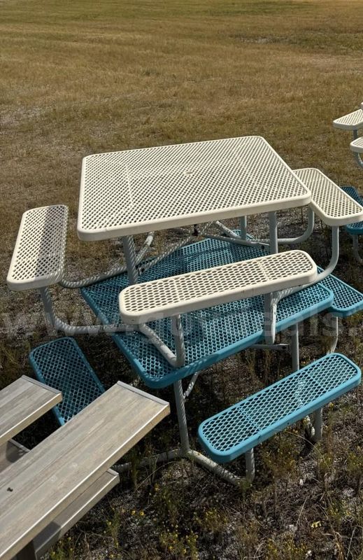 Lot # 11 Metal Picnic Tables