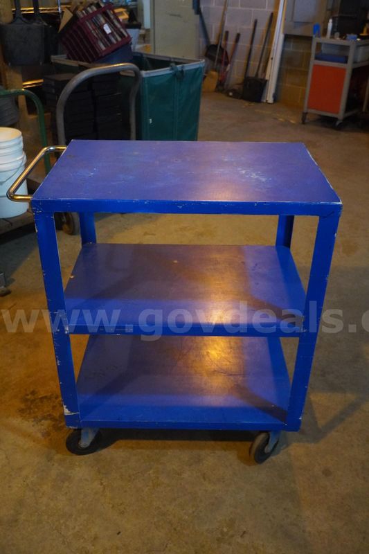 Blue Metal Cart