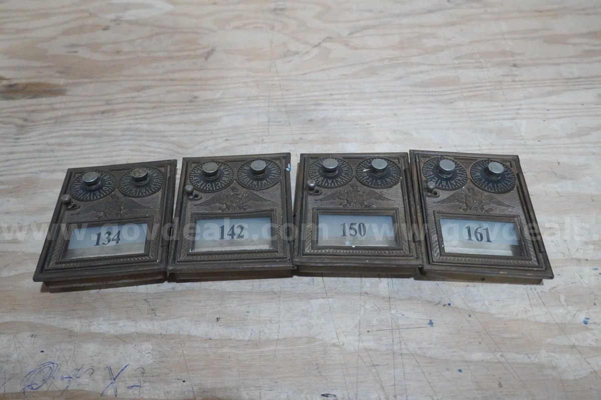 Lot of Four Vintage Mailbox Doors