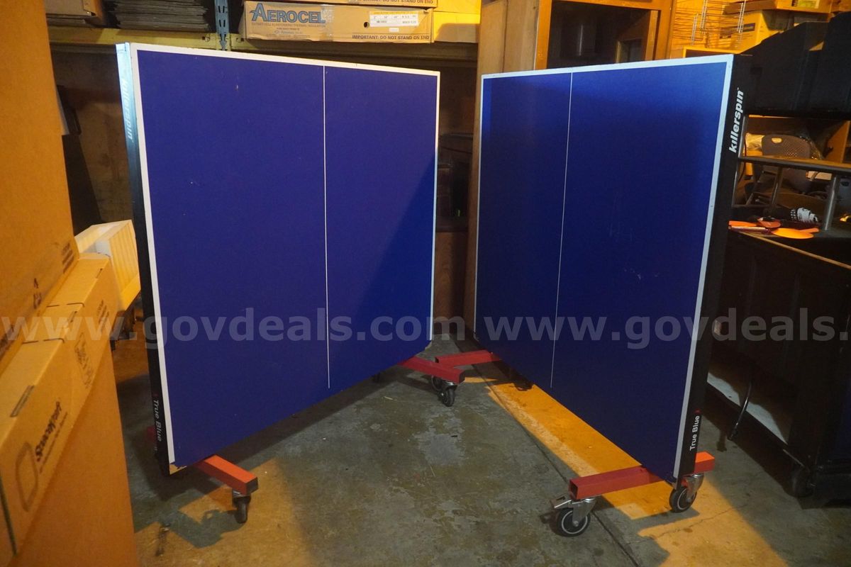 True Blue Killerspin Ping Pong Table (With Accessories)