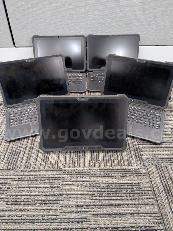 Lot of 5 Latitude 7212 Rugged Extreme Tablet