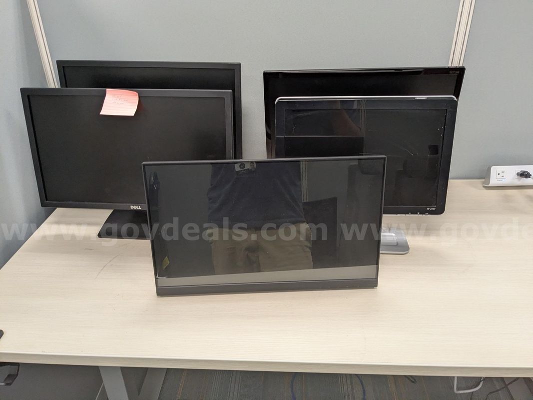 Lot of 5 Random Assortment of Monitors