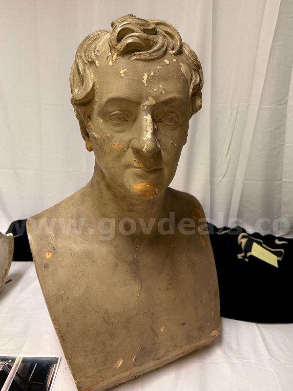 P. P. Caproni & Bros. Plaster Bust of Washington Irving, After Robert Ball Hughes, No. 5422
