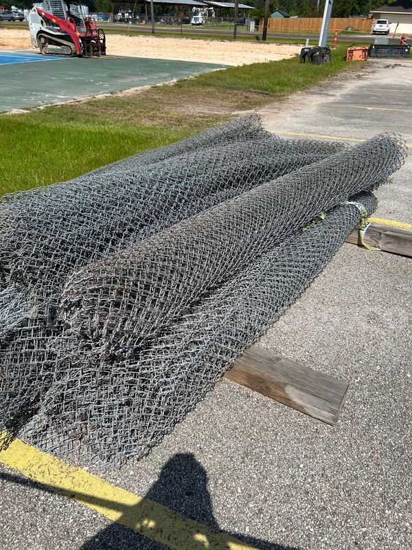 Chain link fencing