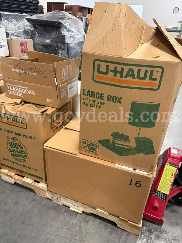 (1) Pallet of Misc. Office Supplies/Equipment