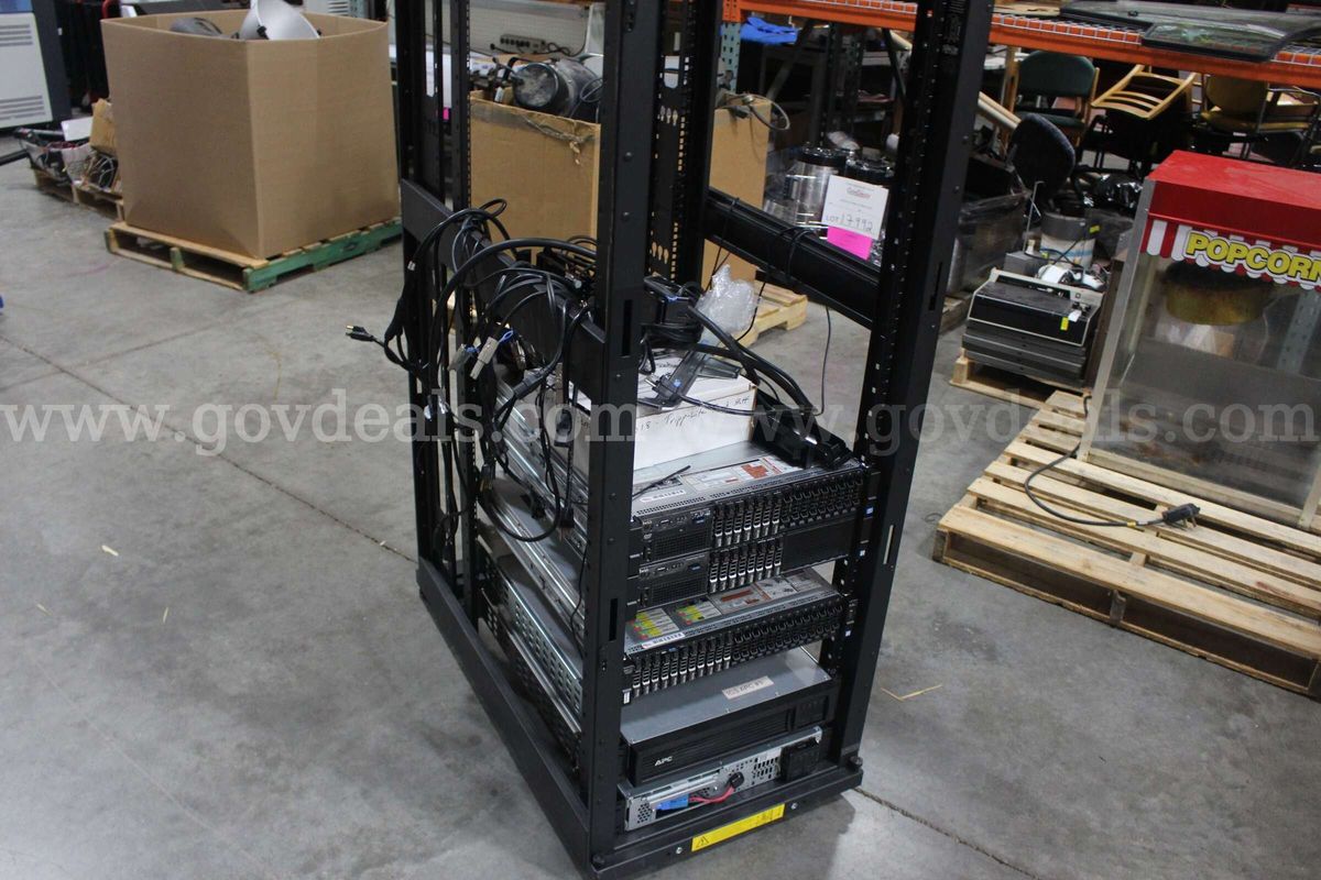 TrippLite Electronics Rack w/ Accompanying Equipment