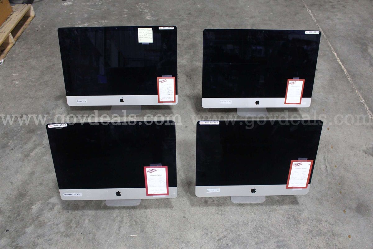 Lot of (4) Apple iMac All-In-One Computers