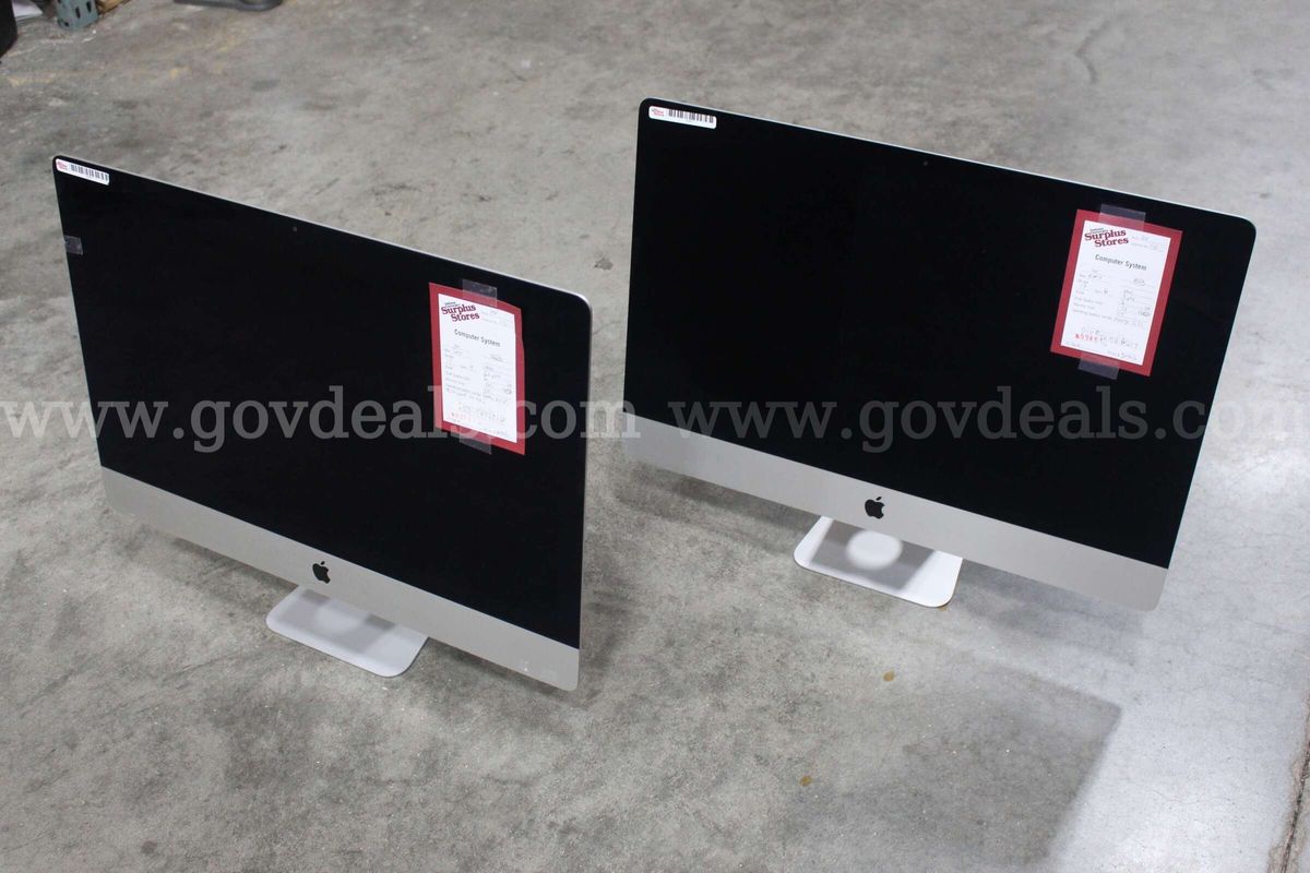 Lot of (2) 27" Apple iMac All-In-One Computers