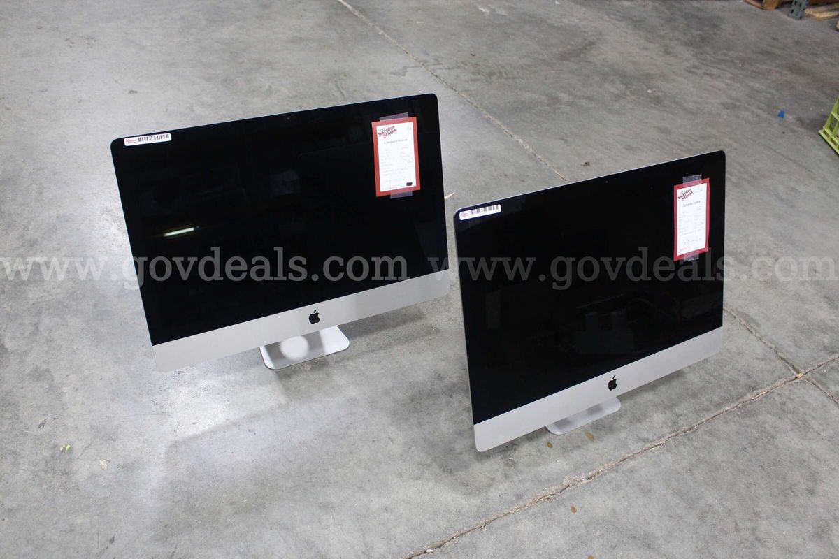 Lot of (2) 27" Apple iMac All-In-One Computers