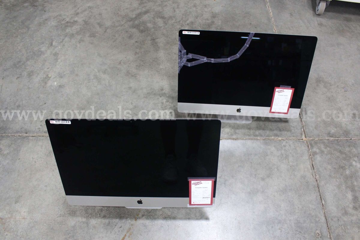 Lot of (2) 27" Apple iMac All-In-One Computers