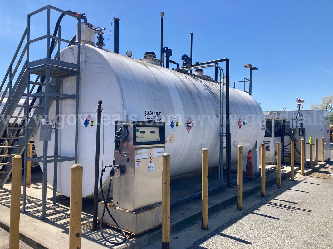 Diesel fueling station with 77,000 gallon diesel tank, DEF tank, 2 pumps, kiosk