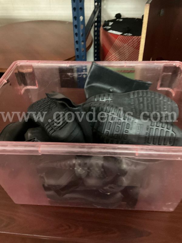 Lot of 10 PVC Overall Work Boots