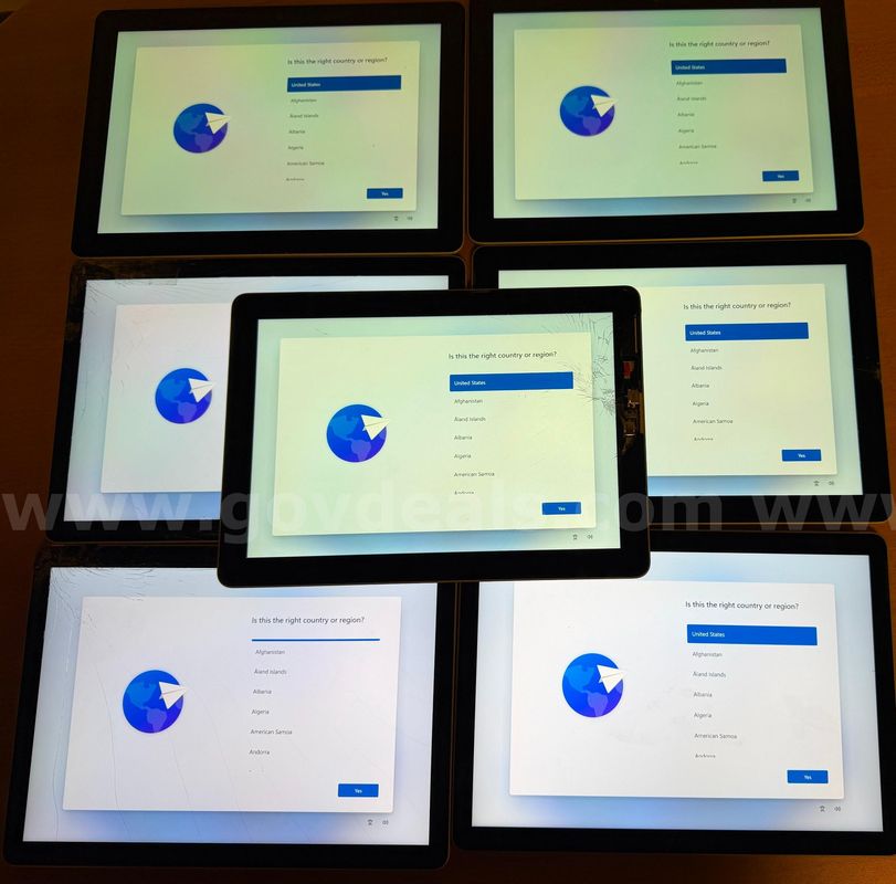 60 Units – Microsoft Surface Go Tablets – Model 1824 – 64GB SSD