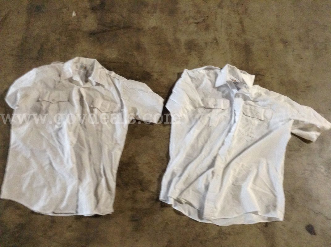 Fire Fighter White Shirts Various Sizes (17 Long, 8 Short)