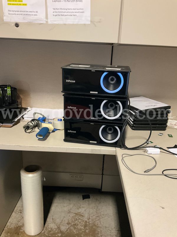 Powered On Infocus Projectors - 3 Units