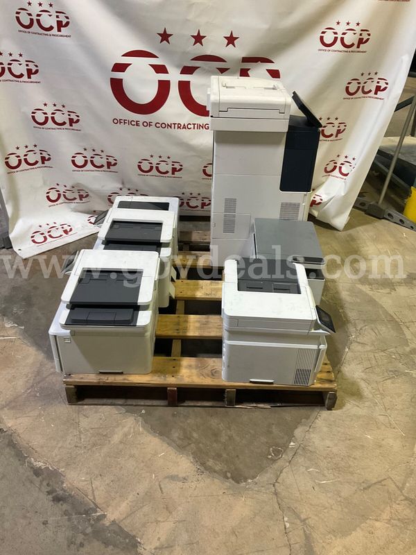 LOT OF 6 PRINTERS - POWER ON