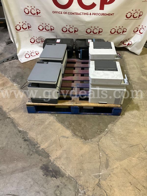 LOT OF 6 PRINTERS - POWER ON