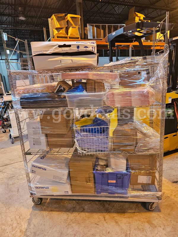 Miscellaneous Medical Supplies-New W/Used Metal Rack On Wheels Included