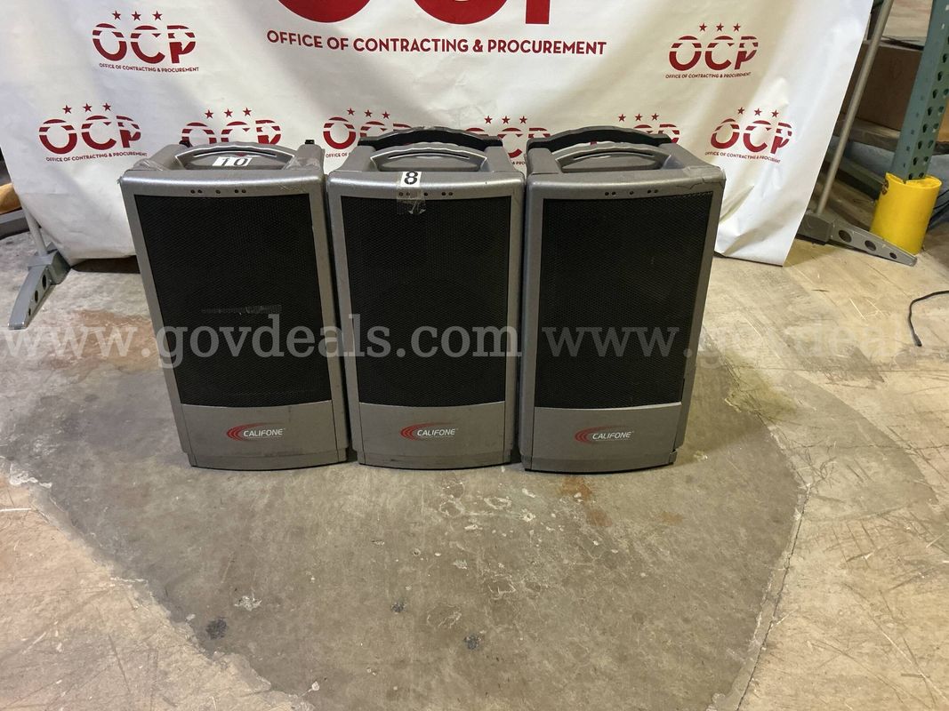 CALIFONE PA SYSTEM (3 UNITS POWER ON)