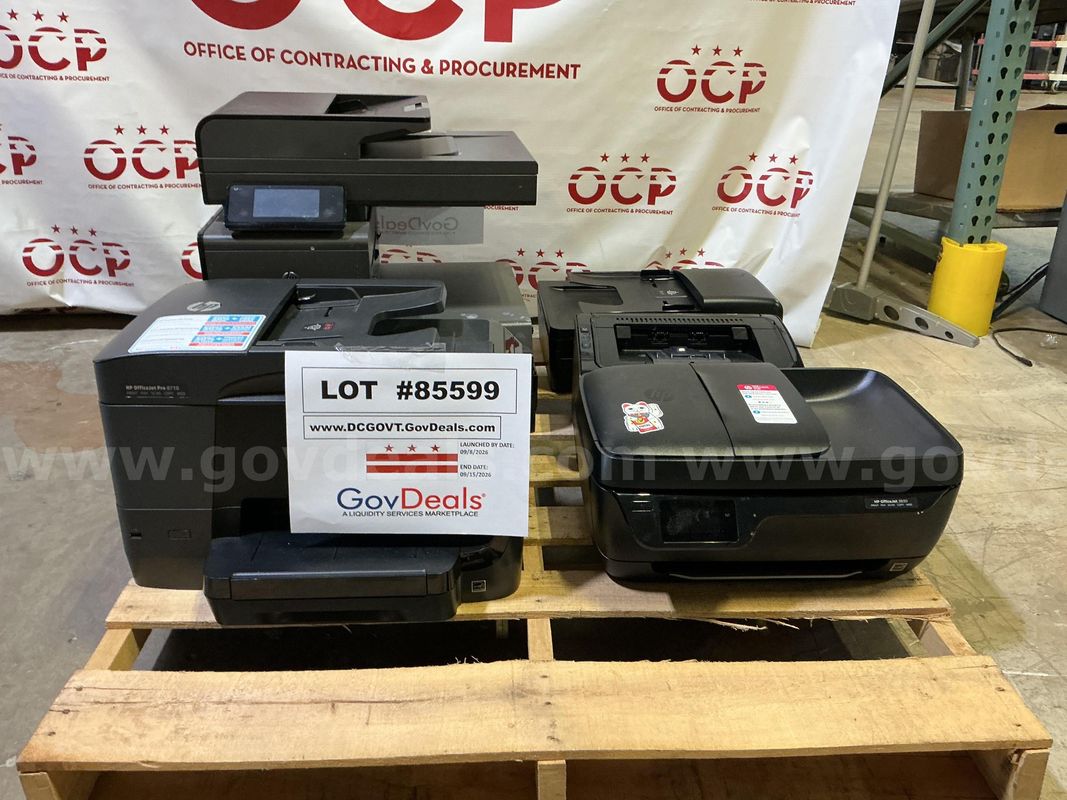 5 Hp Printers (Power On)
