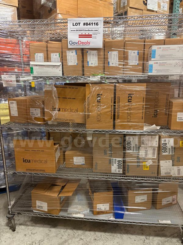 Miscellaneous Medical Supplies-New W/Used Metal Rack On Wheels Included