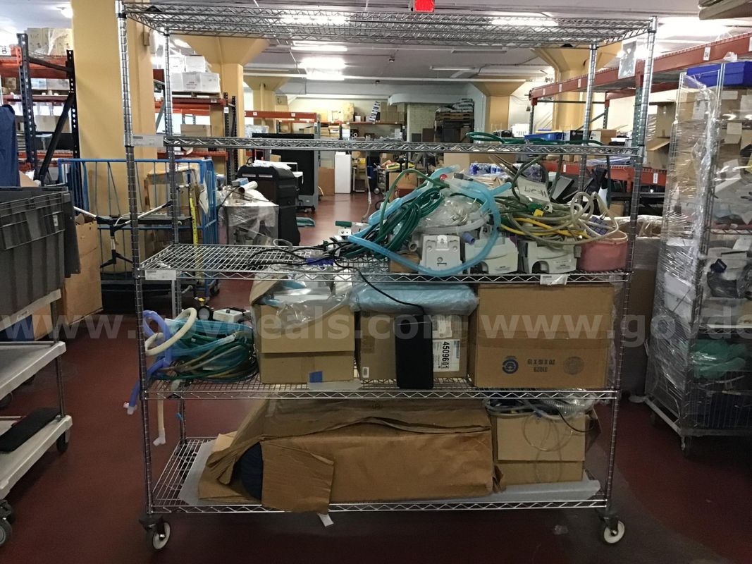 Medical Supplies - W/Metal Rack On Wheels Included