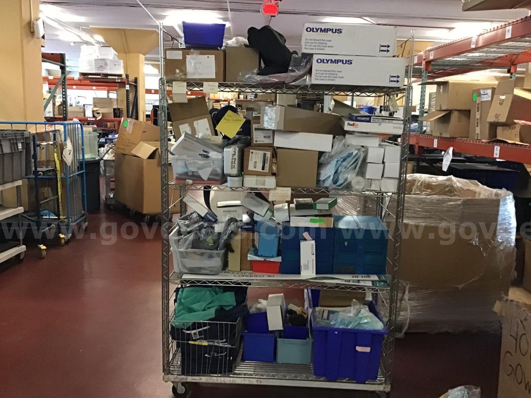 Medical Supplies - W/Metal Rack On Wheels Included