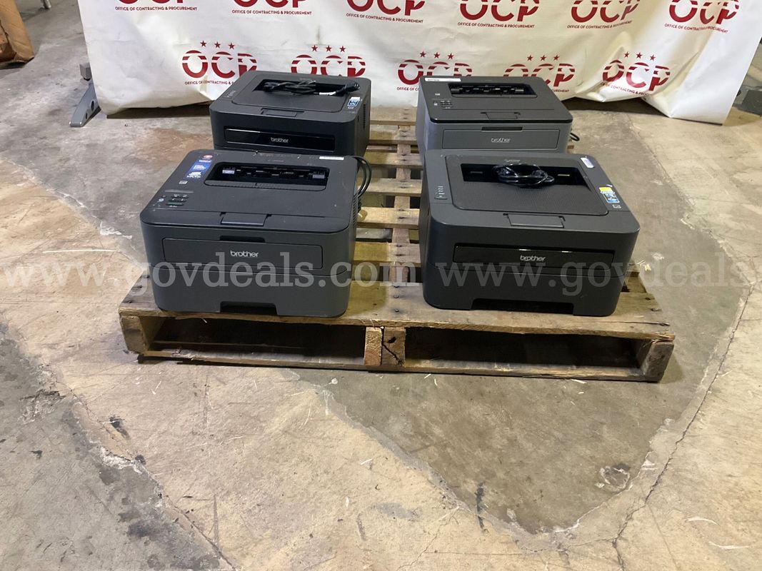 Lot of 4 Brother Printers Power On