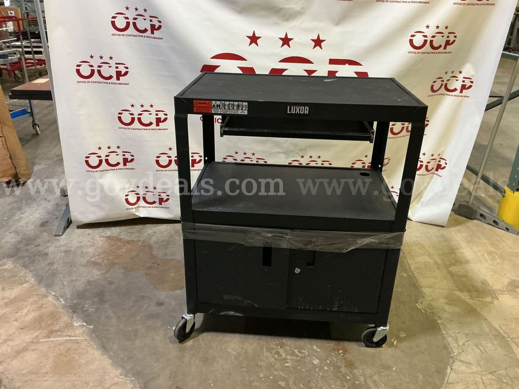 Luxor 42" Adjustable 2 Level A/V Cart