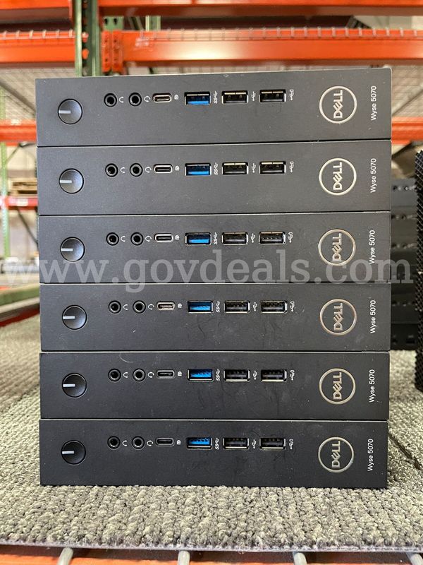 1 LOT OF 12 Dell Wyse 5070 Thin Clients.